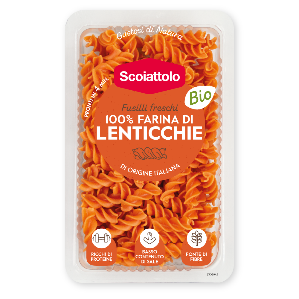 Fusilli freschi - 100% farina di lenticchie italiane