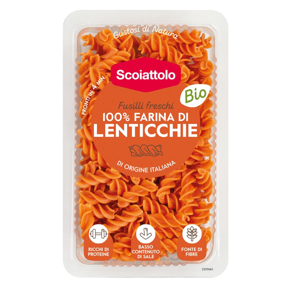 Fusilli freschi - 100% farina di lenticchie italiane
