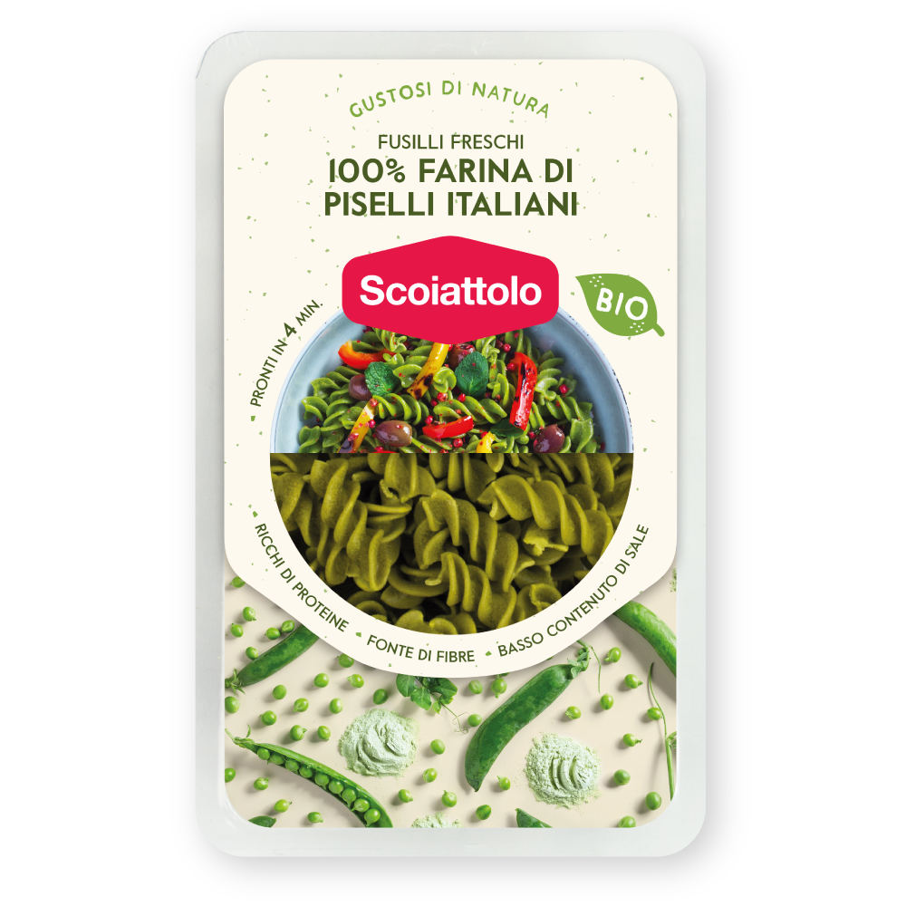 Fusilli freschi - 100% farina di piselli italiani