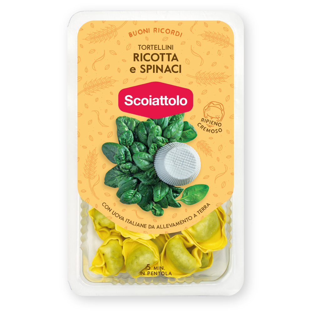 Tortellini ricotta e spinaci