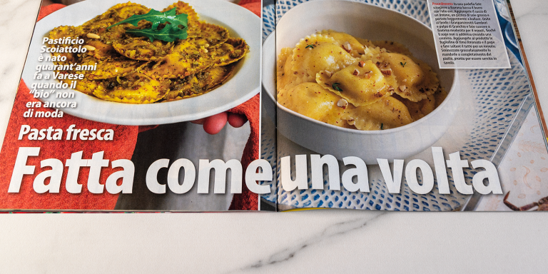 La nostra pasta fresca sulla rivista… Novella Cucina di luglio/agosto 2020