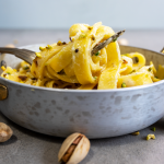 GLUTEN-FREE Tagliatelle “Cacio e Pepe” with pistachios