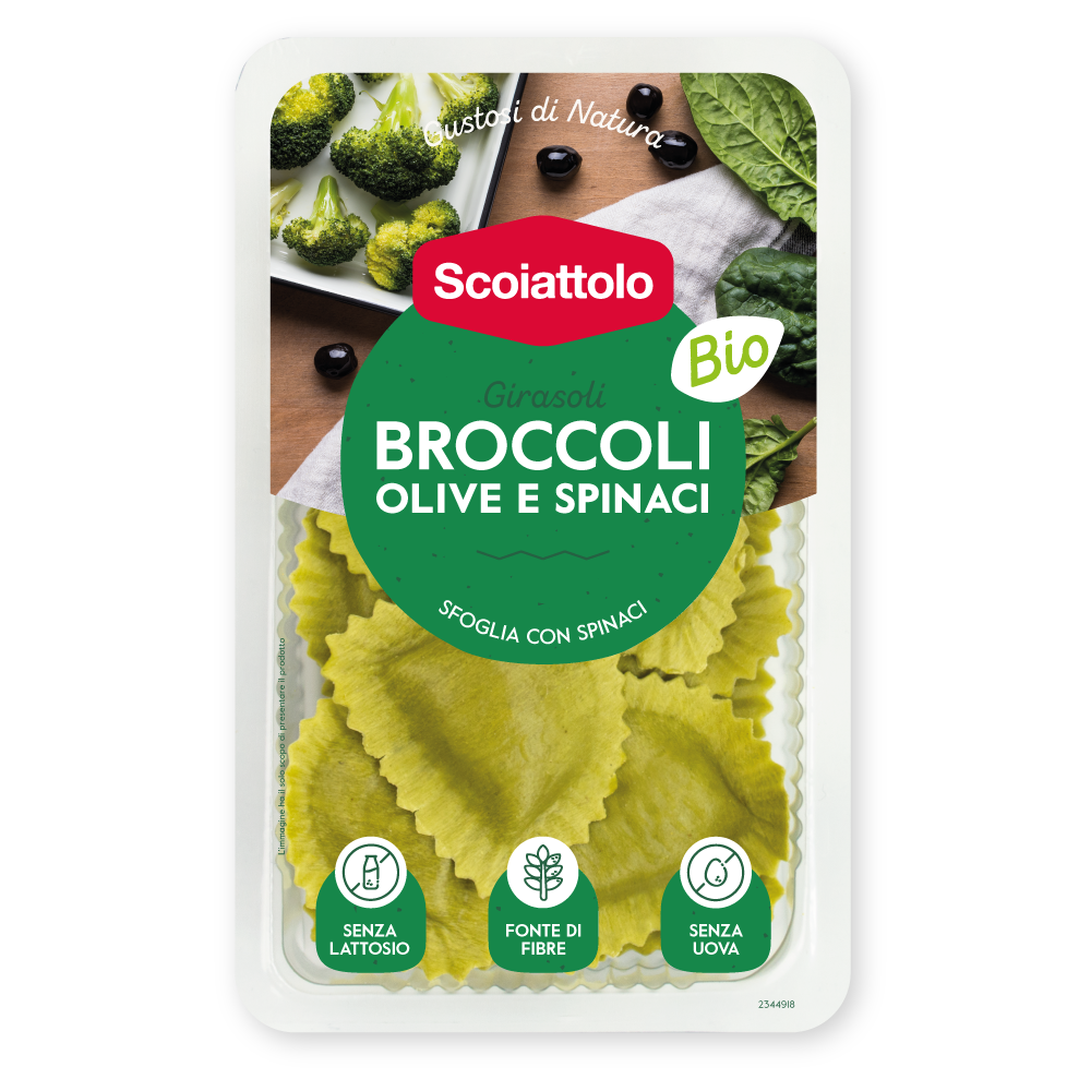 Girasoli Bio Broccoli Olive E Spinaci Scoiattolo La Tua Pasta Fresca
