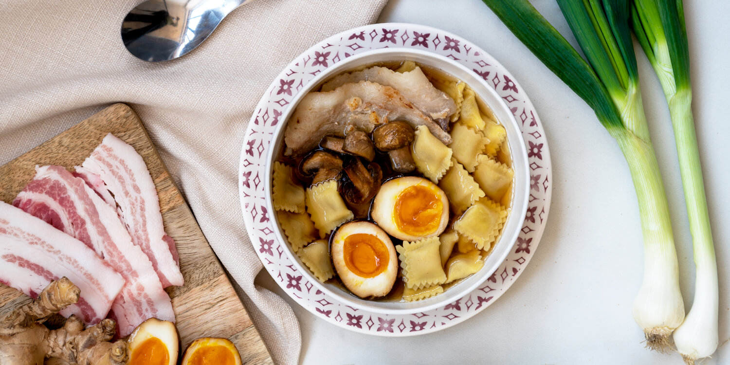 Ravioli in brodo ramen (facile)