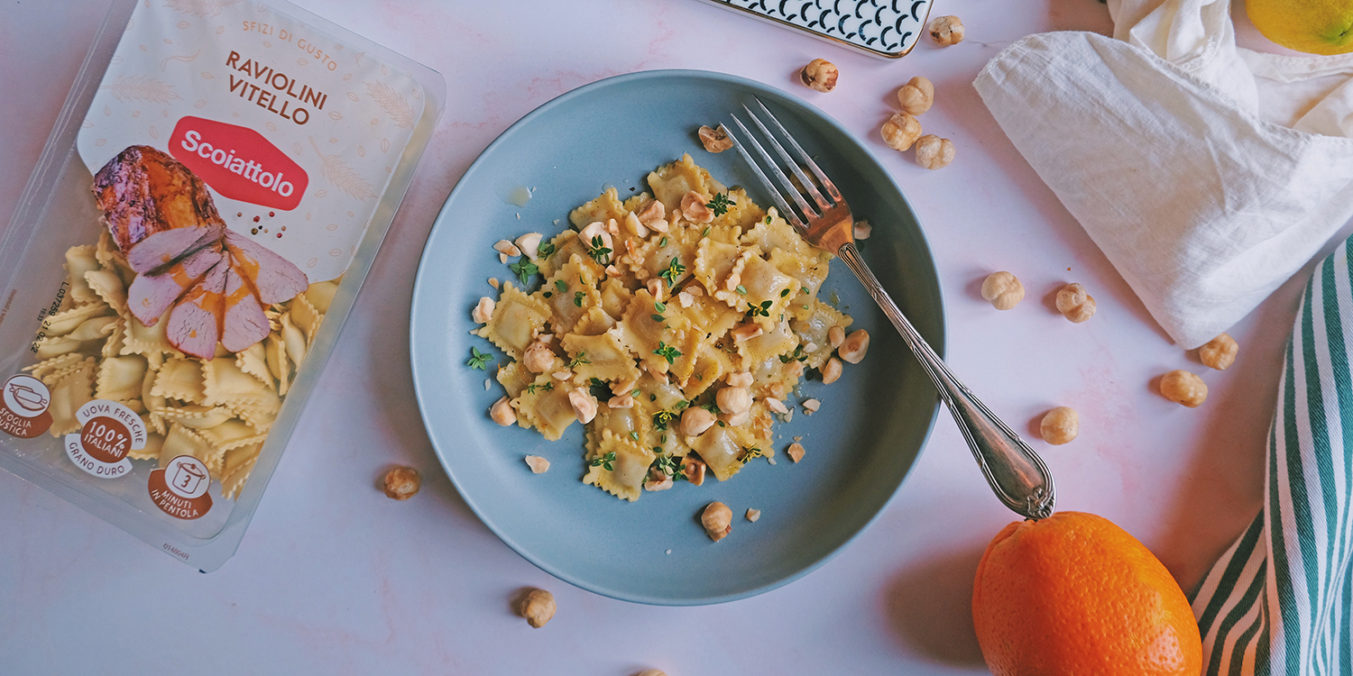 Raviolini al vitello con burro nocciola agli agrumi e timo by fa_uau