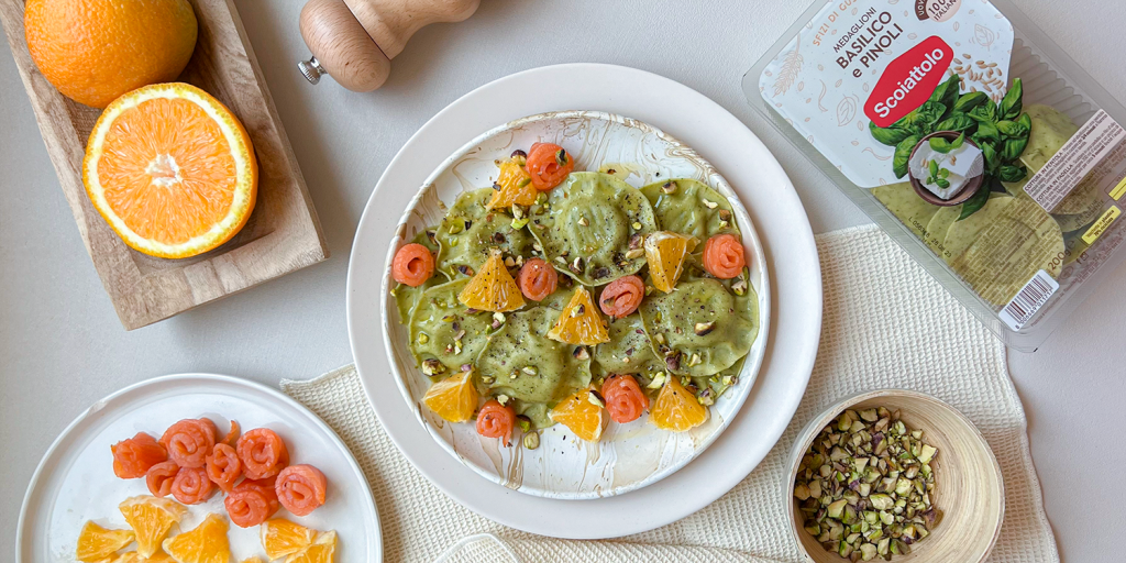 foto ricetta medaglioni basilico arancia e salmone